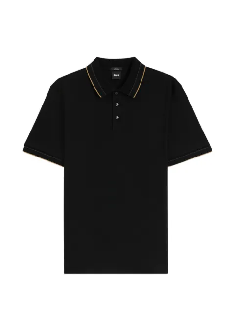 BOSS cotton polo shirt Black 50565587