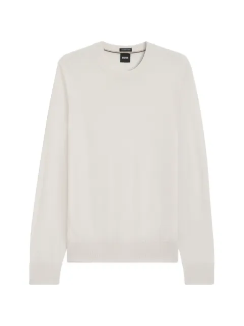 BOSS crew-neck sweater Neutrals 50565469