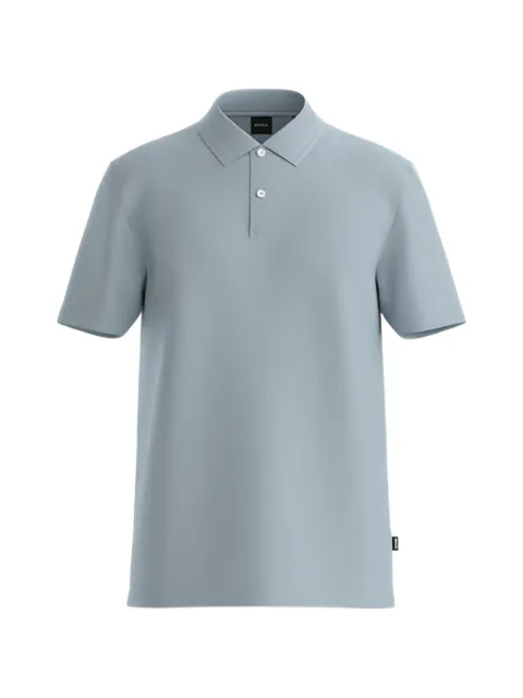 BOSS jacquard-knit polo shirt Blue 50551820
