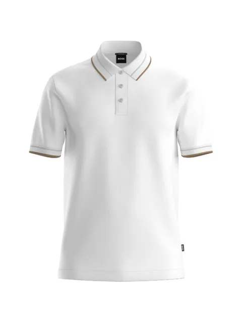 BOSS slim fit polo shirt White 50565587
