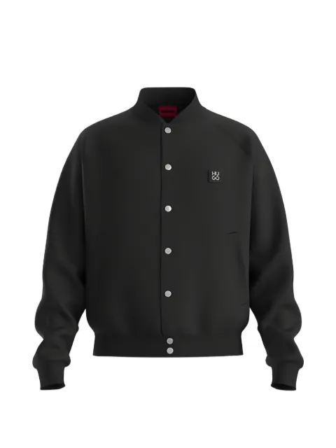 HUGO logo-patch bomber jacket Black 50563037