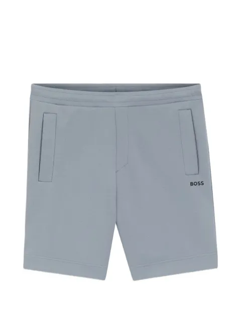 BOSS logo-embroidered track shorts Blue 50563314