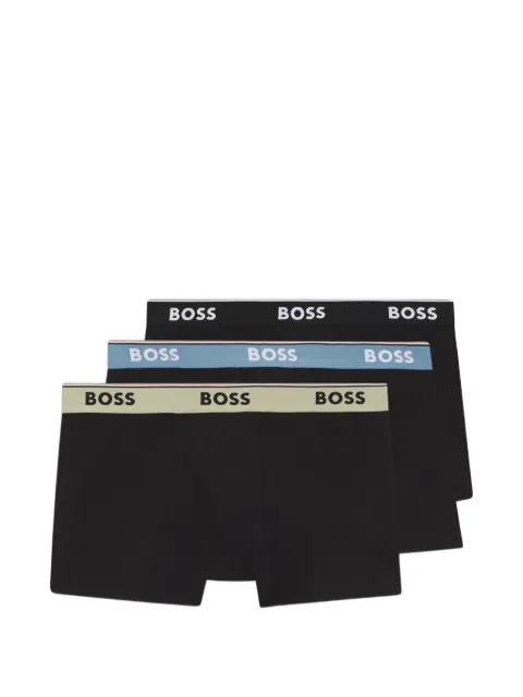 BOSS logo-waistband boxers (set of three) Black 50554693