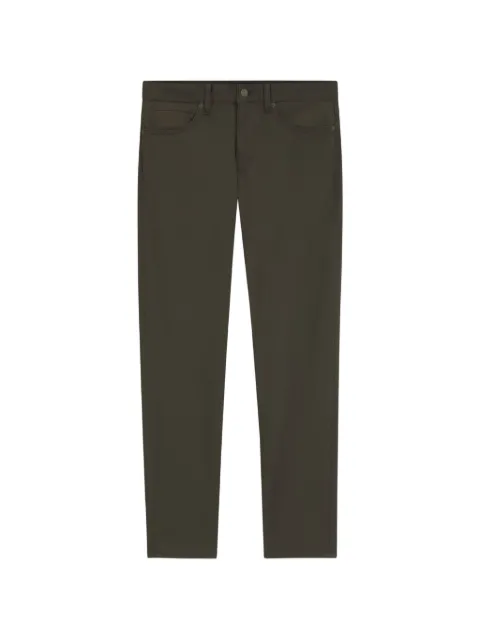 BOSS Delaware slim-fit twill trousers Green 50553954