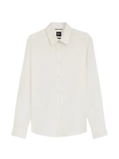 BOSS performance regular-fit shirt with micro pattern Neutrals 50567145