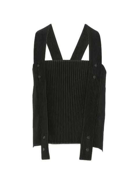 Homme Plissé Issey Miyake Painter's Gear sleeveless top Black HP66JE221