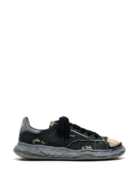 Maison MIHARA YASUHIRO distressed-effect chunky-sole sneakers Black A166FFWW716