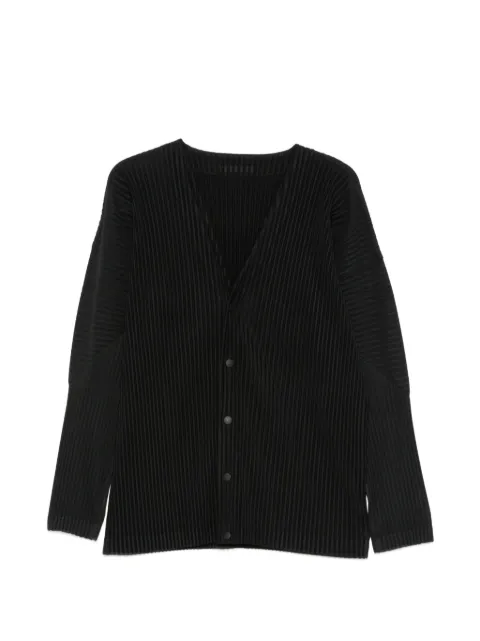 Homme Plissé Issey Miyake V-neck jacket Black HP67JL541