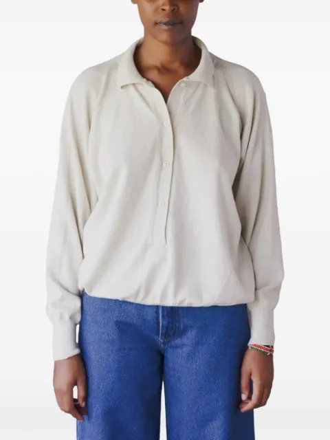 Baserange Soar polo top Grey PUSPOCSU26