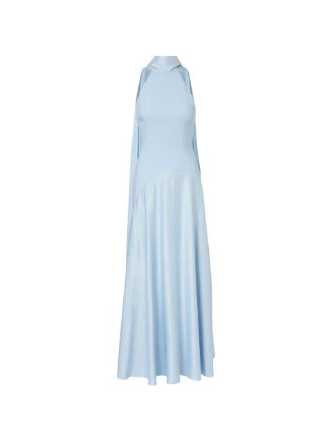 Solace London Cece halterneck maxi dress Blue OS43032