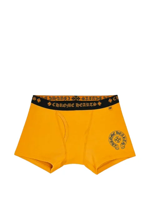 Chrome Hearts logo-print boxer Yellow CHRM1186