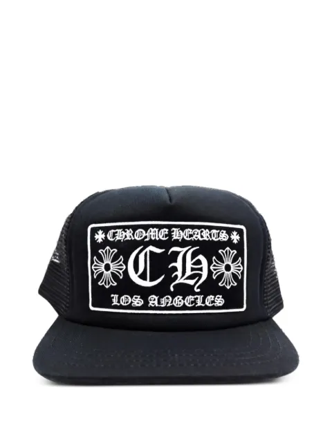 Chrome Hearts logo-embroidered trucker cap Black CHRM1184