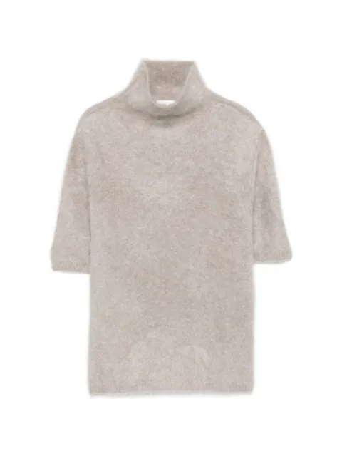 Soft Goat short-sleeve roll-neck sweater Grey FW25SF19117A00002