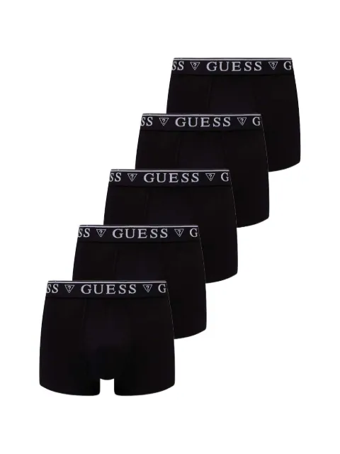 GUESS USA logo-waistband boxers (set of five) Black U4YG16K6YW1
