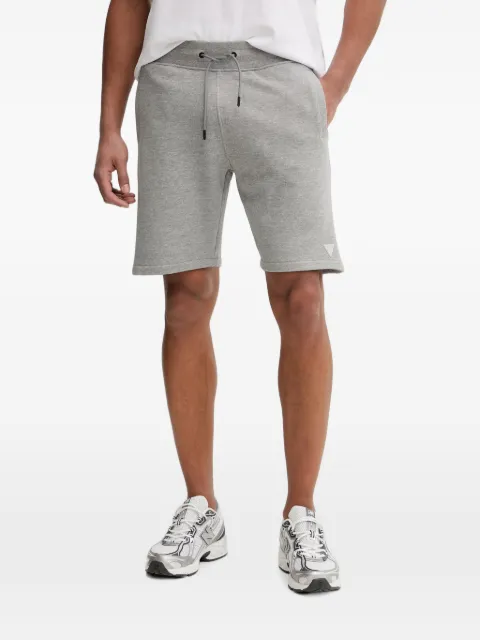GUESS USA logo-patch track shorts Grey Z2YD04KAIJ1
