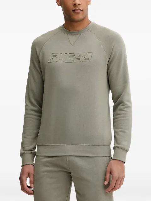 GUESS USA logo-embossed sweatshirt Green Z4YQ16KAIJ1