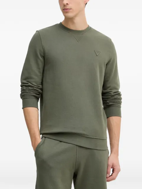 GUESS USA logo-patch sweatshirt Green M6RQ08KCN01