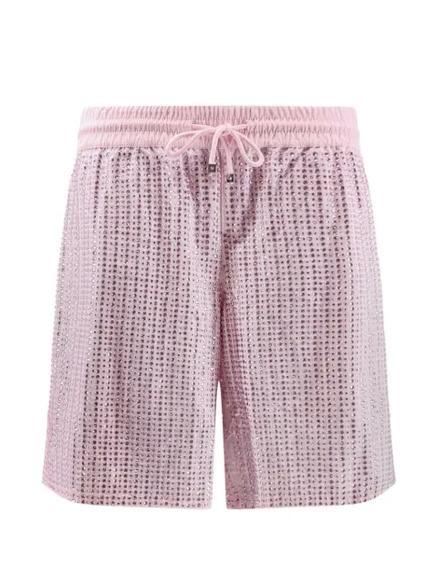 VENUJA crystal-embellished drawstring shorts Pink BX005ACRB