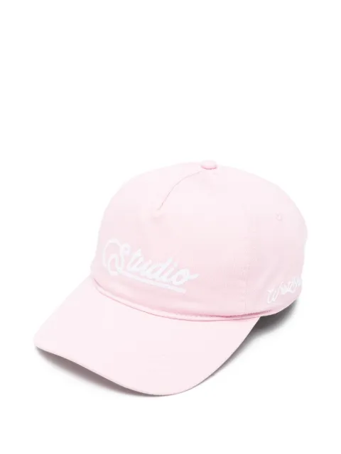 WRSTBHVR Gustaf V2 embroidered-logo baseball cap Pink U9126AM3412