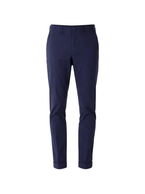 Fay slim-fit turn-up trousers Blue NTM8652187TRSE