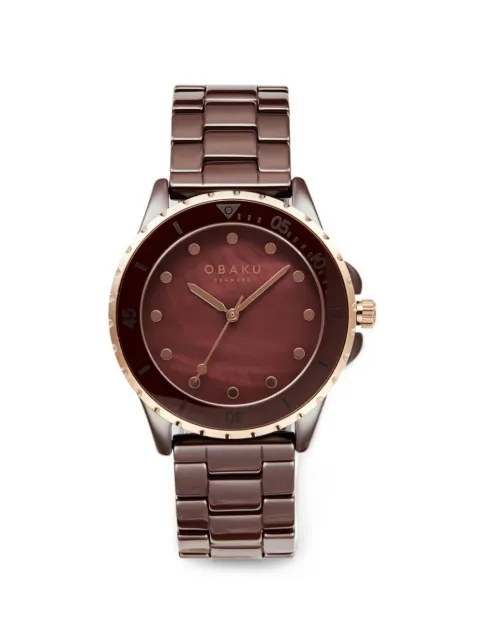 OBAKU Urt Lille 32mm watch Brown V279LXXNCN