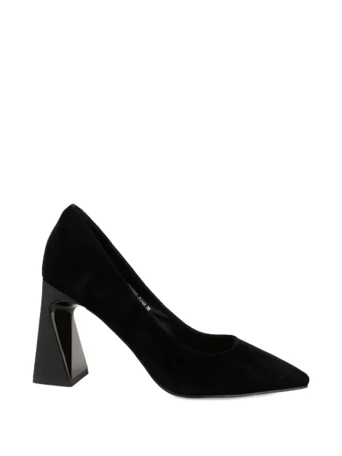 LINDA BAUMANN pointed-toe sculptural-heel pumps Black 659325248