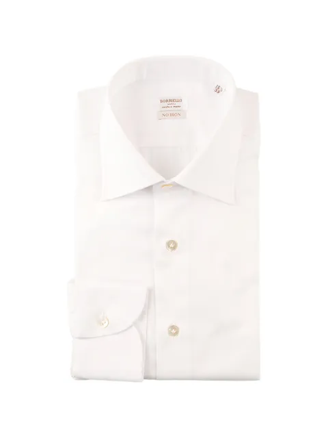 BORRIELLO NAPOLI spread-collar long-sleeved shirt White 22000