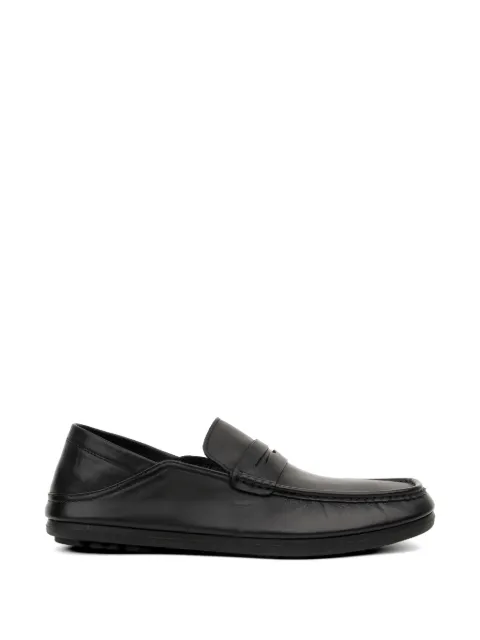 SERGIO MORETTI FIRENZE penny-slot leather loafers Black 6022S2361BLK