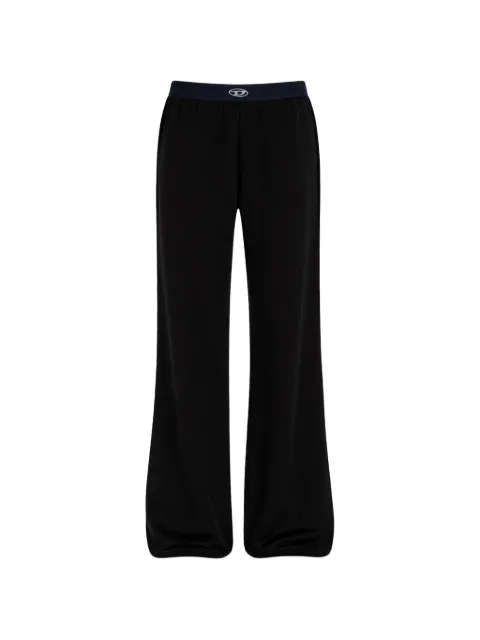 Diesel track pants in light stretch scuba Black A223080TJBU