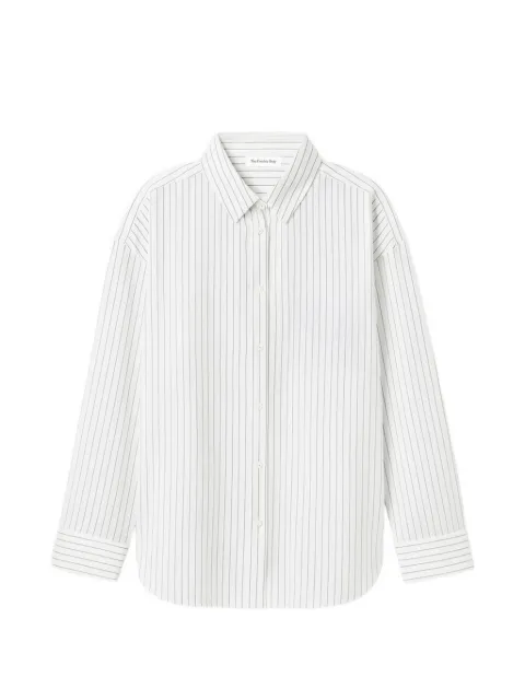 The Frankie Shop Oana pinstripe-pattern shirt White CHFS221128480103