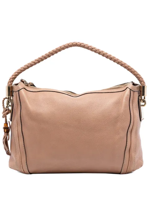 Gucci Pre-Owned 2016-2026 Medium Pebbled Calfskin Bella shoulder bag Brown 615DBH6ZQ1A75WY6