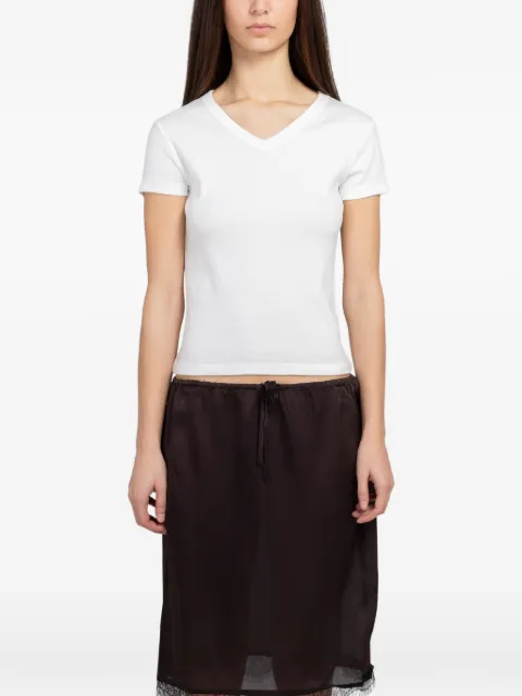 St. Agni V-neck T-shirt White S2620138JWHT