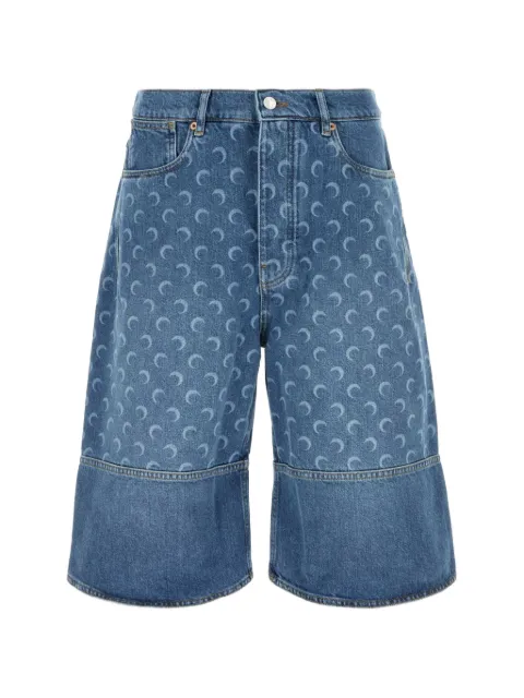 Marine Serre denim shorts Blue USH004BCDEN0002BL05