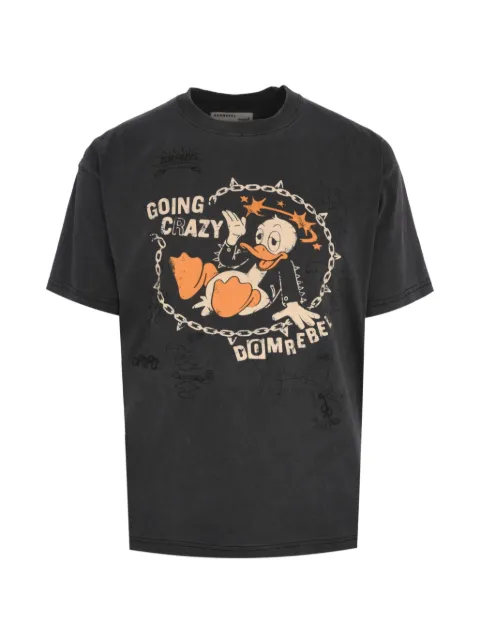 DOMREBEL graphic-print T-shirt Black 3321CRAY