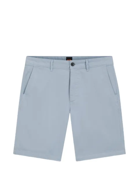 BOSS slim-fit cotton chino shorts Blue 50536723