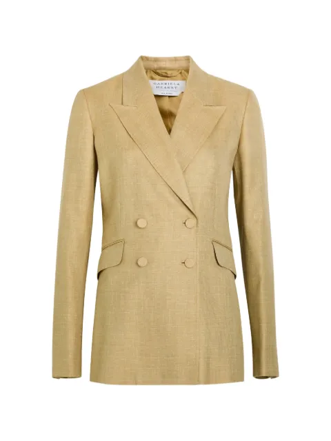 Gabriela Hearst double-breasted blazer Neutrals 2265113W035