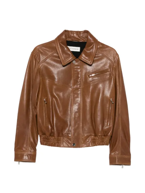 Nour Hammour Clint leather jacket Brown CLINT