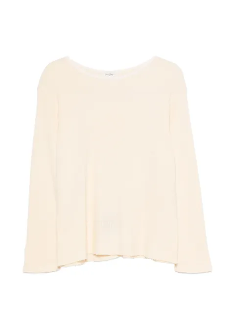 Second/Layer waffle-knit T-shirt Neutrals 10601