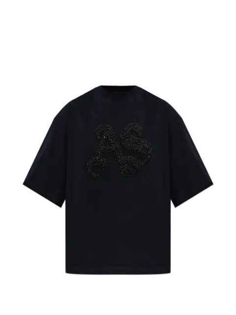 AllSaints Icon Amelie bead-embellished T-shirt Black W117JE