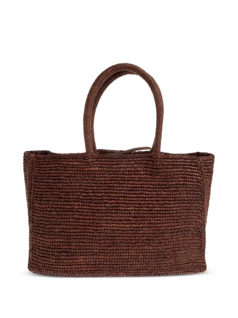 Lié Studio small Charlotte woven tote bag Brown THECHARLOTTERAFFIABAGSMALL1200