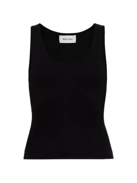 Matteau ribbed tank top Black CLASSICRIBTANK