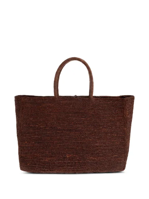 Lié Studio large Charlotte raffia tote bag Brown THECHARLOTTERAFFIABAGLARGE1201