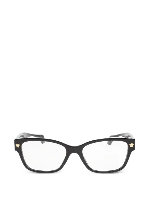 Versace Eyewear Medusa-plaque square-frame glasses Black 0VE3392