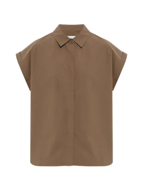Matteau sleeveless relaxed-fit shirt Brown RELAXEDSLEEVELESSSHIRT