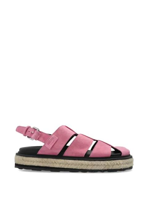 Moschino suede platform sandals Pink MA10293G0OME0
