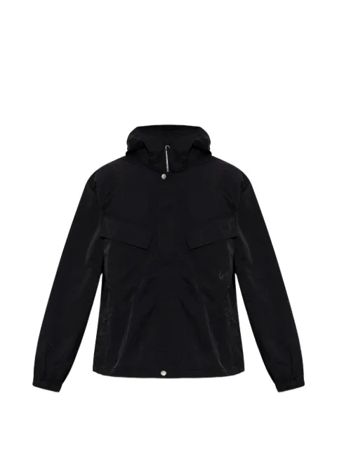 Kenzo logo-embroidered hooded jacket Black FG65BL1189NF