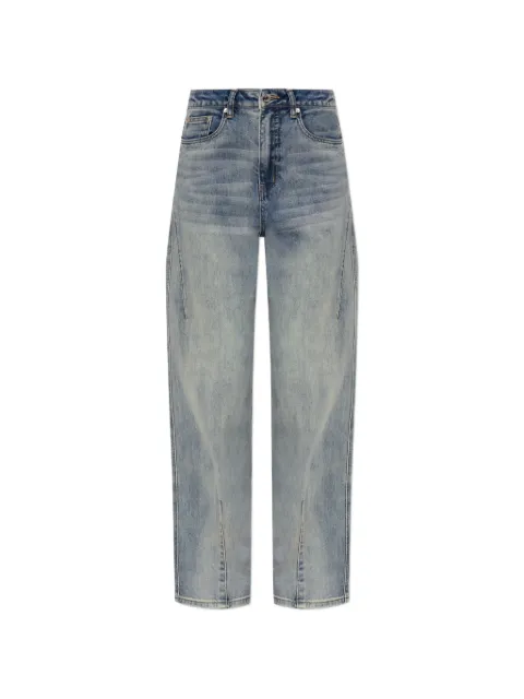 Gestuz slit-detail wide-leg jeans Blue 10911185