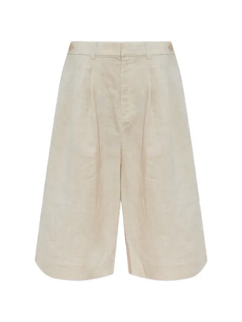 Gestuz pleated wide-leg shorts Neutrals 10911253