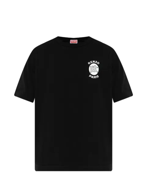 Kenzo KENZO Paris Emblem logo-print T-shirt Black FG65TS2954SG