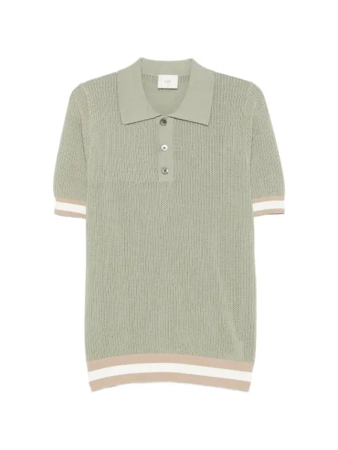 CHÉ Quinn open-knit polo shirt Green 262016